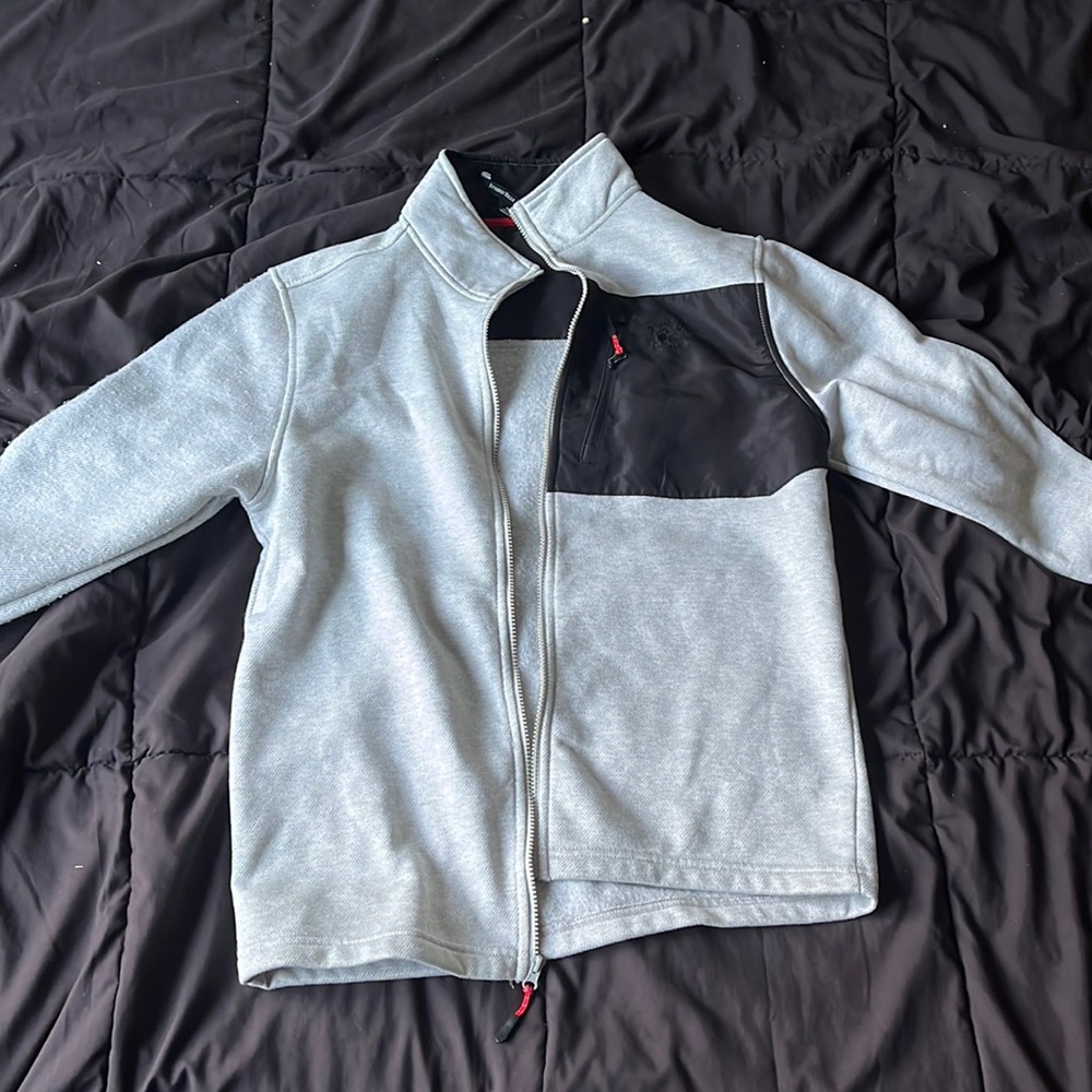 Gray polo jacket. - worn twice